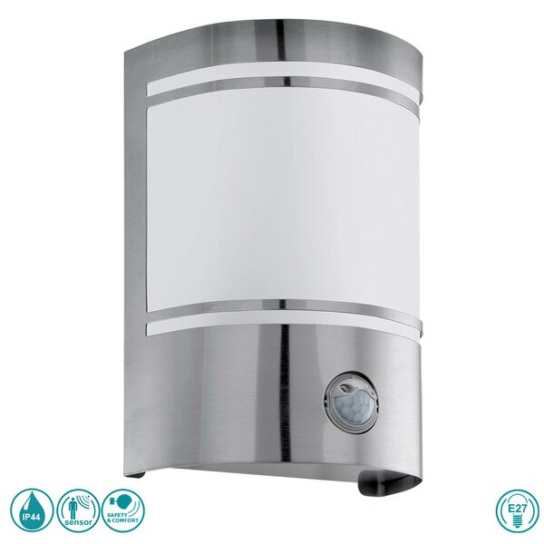 Απλίκα Εξωτερικού Χώρου SAFETY & COMFORT EGLO CERNO 30192 Ανοξείδωτη