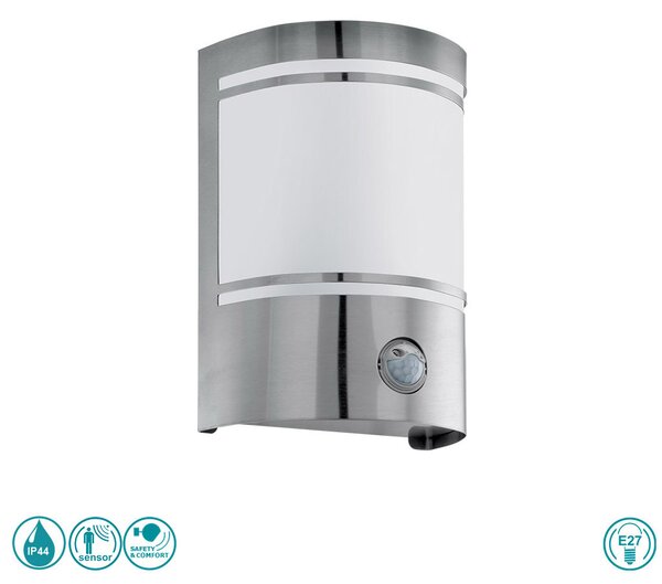 Απλίκα Εξωτερικού Χώρου SAFETY & COMFORT EGLO CERNO 30192 Ανοξείδωτη