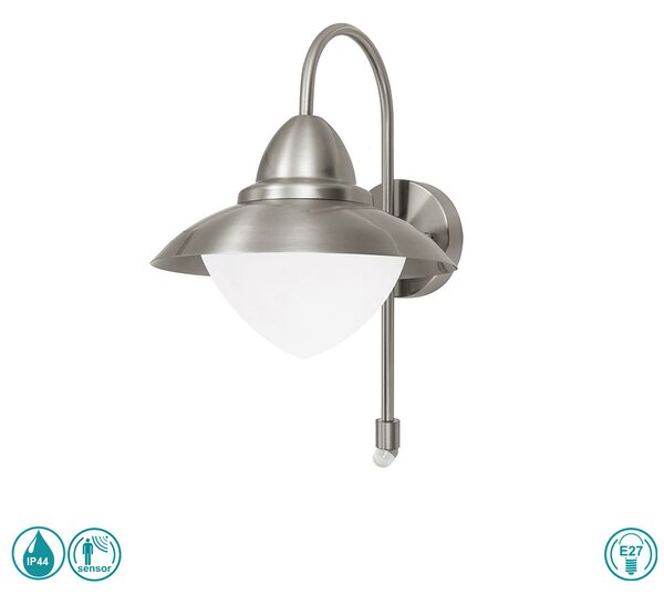 Απλίκα Εξωτερικού Χώρου SAFETY & COMFORT EGLO SIDNEY 87105 Ανοξείδωτη
