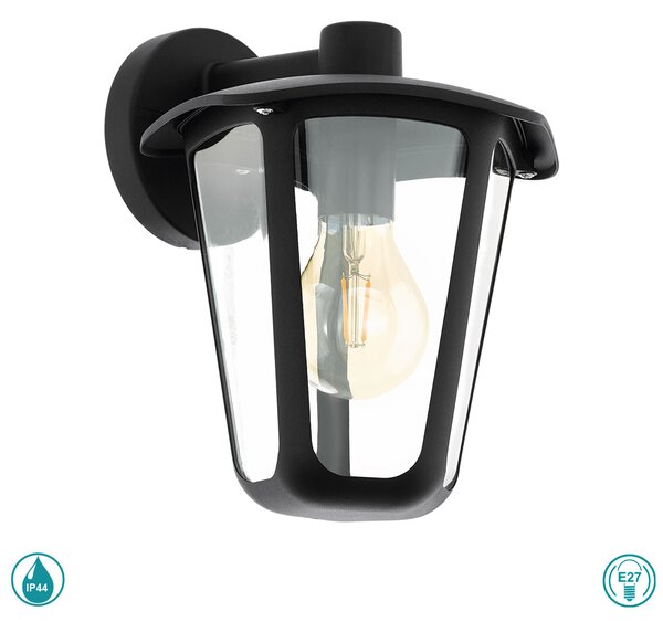 Απλίκα Εξωτερικού Χώρου EGLO MONREALE 98121 Μαύρη