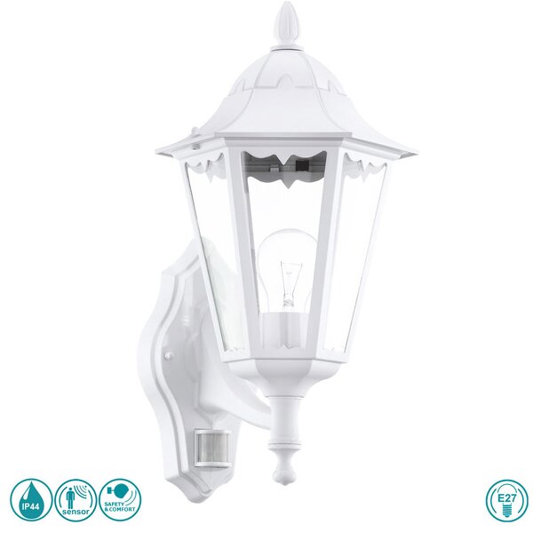 Απλίκα Εξωτερικού Χώρου SAFETY & COMFORT EGLO NAVEDO 93447 Λευκή