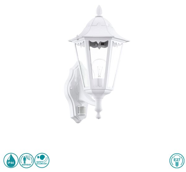 Απλίκα Εξωτερικού Χώρου SAFETY & COMFORT EGLO NAVEDO 93447 Λευκή