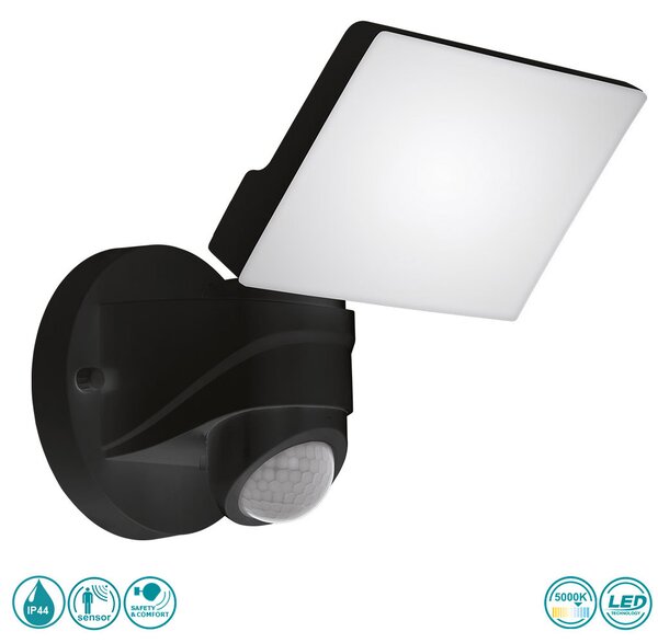 Φωτιστικό Επίτοιχο Εξωτερικού Χώρου SAFETY & COMFORT EGLO PAGINO 98178 Μαύρο