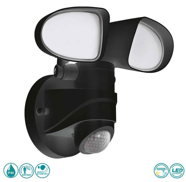 Φωτιστικό Επίτοιχο Εξωτερικού Χώρου SAFETY & COMFORT EGLO PAGINO 98176 Μαύρο