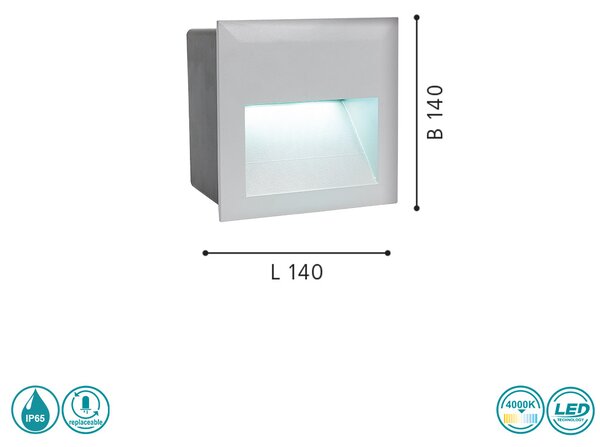 Φωτιστικό Χωνευτό EGLO ZIMBA-LED 95235