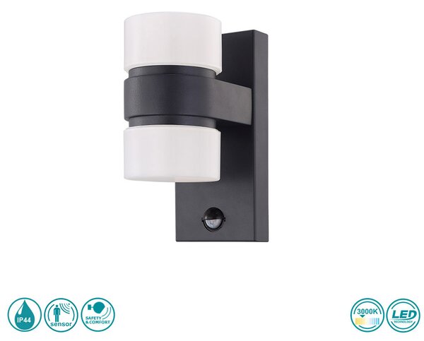Απλίκα Εξωτερικού Χώρου SAFETY & COMFORT EGLO ATOLLARI 96276 Ανθρακί