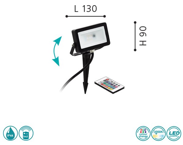 Προβολέας Κήπου EGLO FAEDO 4 98185 RGB