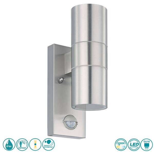 Απλίκα Εξωτερικού Χώρου SAFETY & COMFORT EGLO RIGA 5 32898 Ανοξείδωτη