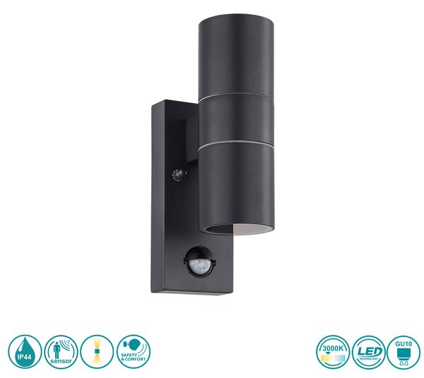 Απλίκα Εξωτερικού Χώρου SAFETY & COMFORT EGLO RIGA 5 32899 Ανθρακί