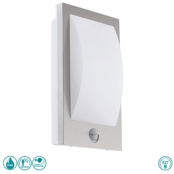 Απλίκα Εξωτερικού Χώρου SAFETY & COMFORT EGLO VERRES 97238 Ανοξείδωτη