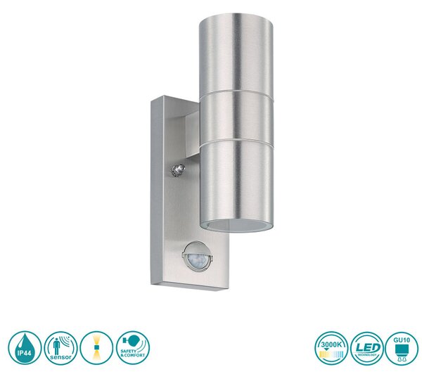 Απλίκα Εξωτερικού Χώρου SAFETY & COMFORT EGLO RIGA 5 32898 Ανοξείδωτη