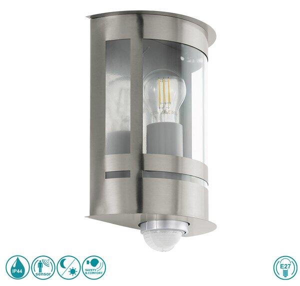 Απλίκα Εξωτερικού Χώρου SAFETY & COMFORT EGLO TRIBANO 97284 Ανοξείδωτη