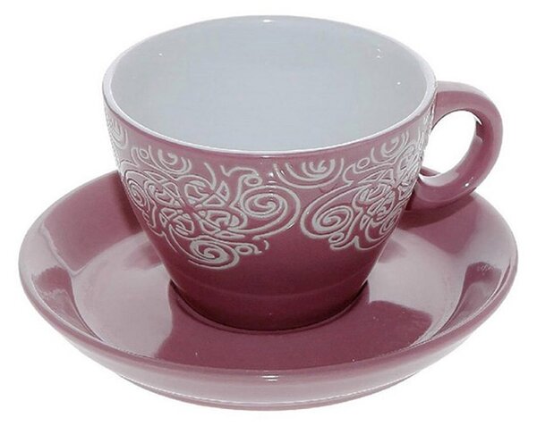 Φλυτζάνι Espresso 90ml + Πιατάκι Espiel Vienna Pink HUN125K6