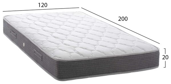 ΣΤΡΩΜΑ DREAMTOPIA ΣΕΙΡΑ LULLABY ALOE VERA HM655.120 BONNELL SPRING 120x200 εκ