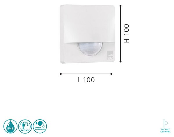 Αισθητήρας EGLO DETECT ME 3 97464 Λευκός