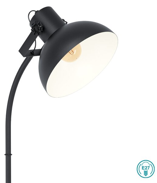 Φωτιστικό Δαπέδου Vintage Industrial Eglo Lubenham 43166 Μαύρο