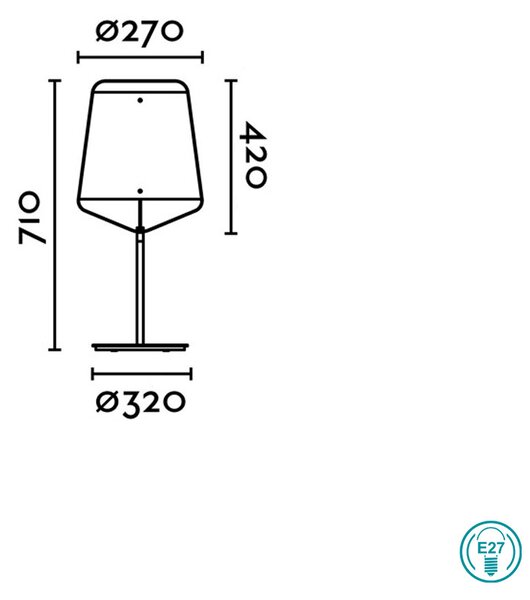 Λάμπα Επιτραπέζια Faro Stood 29846