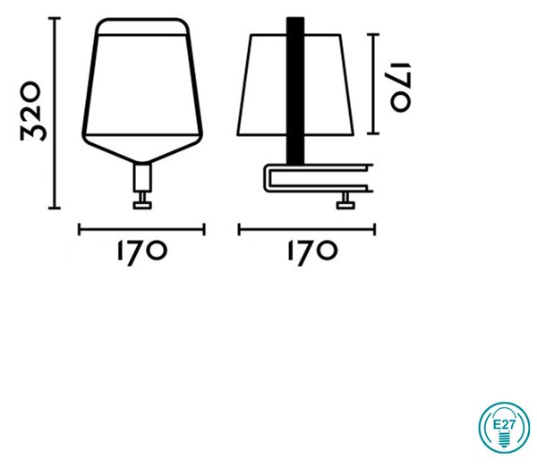 Φωτιστικό Clip-On Faro Stood 29845