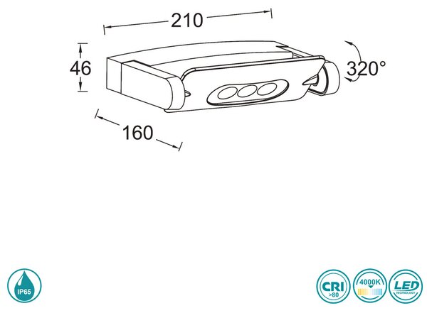 Προβολέας Εξωτερικού Χώρου Lutec Mini Ledspot 5614401118