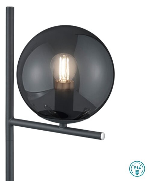 Λάμπα Επιτραπέζια Trio Lighting Pure 502000142 Ανθρακί
