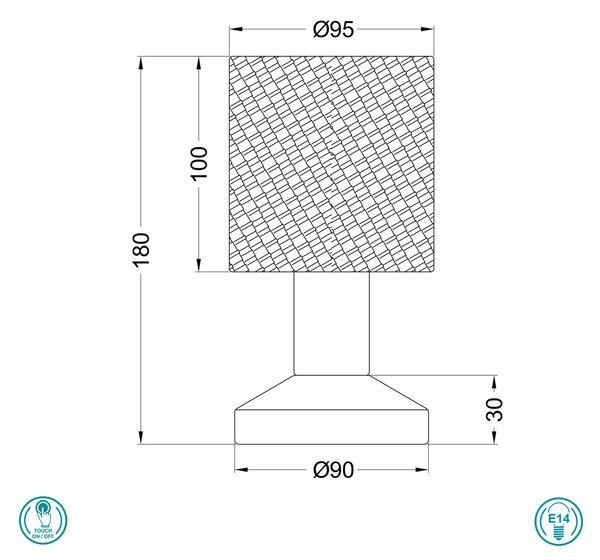 Πορτατίφ Trio Lighting Garda 595400111 Γκρι