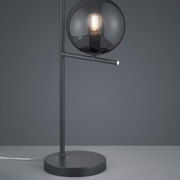 Λάμπα Επιτραπέζια Trio Lighting Pure 502000142 Ανθρακί