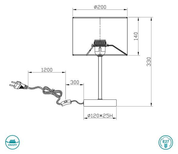 Πορτατίφ Trio Lighting Hostel 508200179 Μαύρο