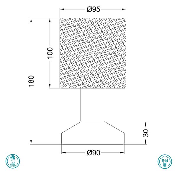 Πορτατίφ Trio Lighting Garda 595400179 Χρυσό