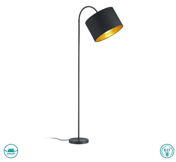Φωτιστικό Δαπέδου Trio Lighting Hostel 408290179 Μαύρο