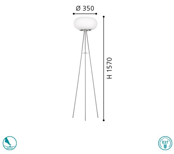 Φωτιστικό Δαπέδου Eglo Optica 86817