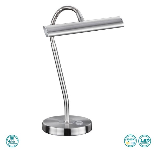 Πορτατίφ Γραφείου Trio Lighting Curtis 579790107 Νίκελ Ματ