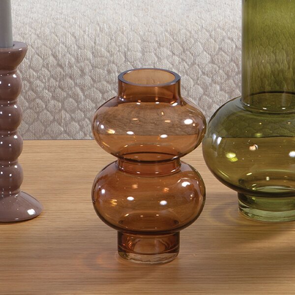 Διακοσμητικό Βάζο (Φ12.5x20) Nef-Nef Homeware Omni Brown