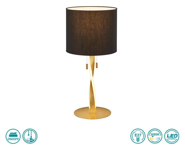Λάμπα Επιτραπέζια Trio Lighting Nandor 575310379 Χρυσό