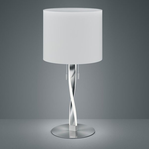 Λάμπα Επιτραπέζια Trio Lighting Nandor 575310307 Νίκελ Ματ