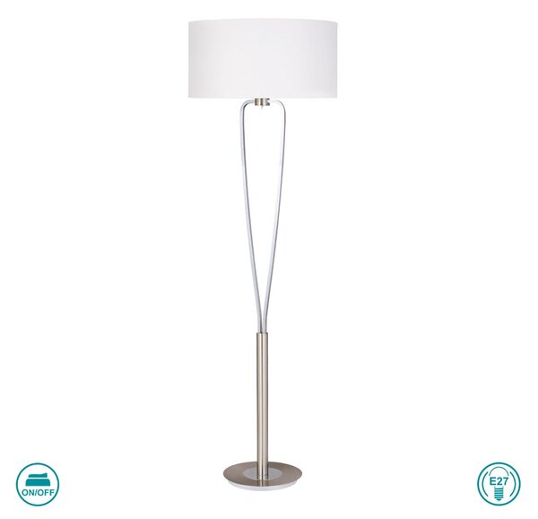 Φωτιστικό Δαπέδου Trio Lighting Paris II 400200107 Νίκελ Ματ