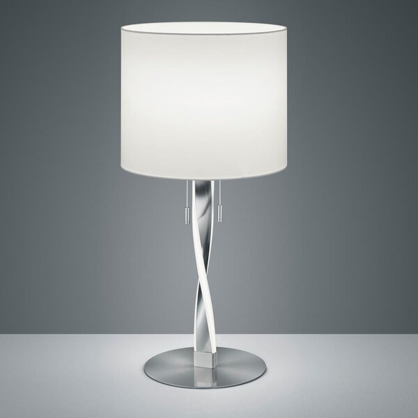 Λάμπα Επιτραπέζια Trio Lighting Nandor 575310307 Νίκελ Ματ