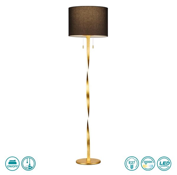 Φωτιστικό Δαπέδου Trio Lighting Nandor 475310379 Χρυσό
