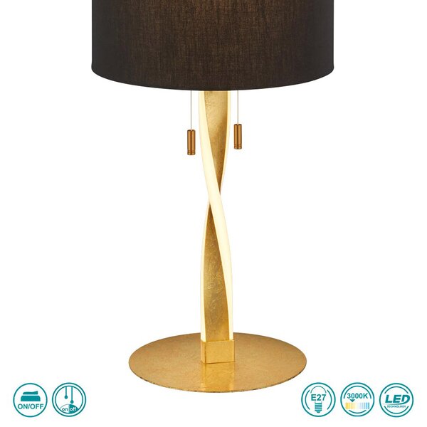 Λάμπα Επιτραπέζια Trio Lighting Nandor 575310379 Χρυσό