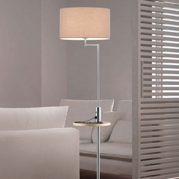 Φωτιστικό Δαπέδου Trio Lighting Claas 400400107 Νίκελ Ματ
