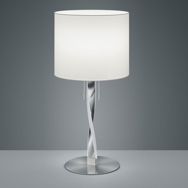 Λάμπα Επιτραπέζια Trio Lighting Nandor 575310307 Νίκελ Ματ