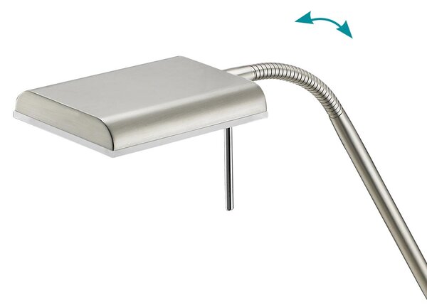 Λάμπα Επιτραπέζια Trio Lighting Bergamo 520910107 Νίκελ Ματ