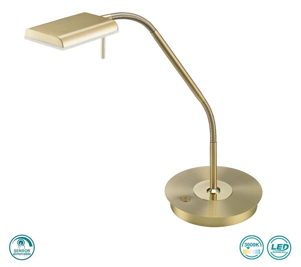 Λάμπα Επιτραπέζια Trio Lighting Bergamo 520910108 Χρυσό