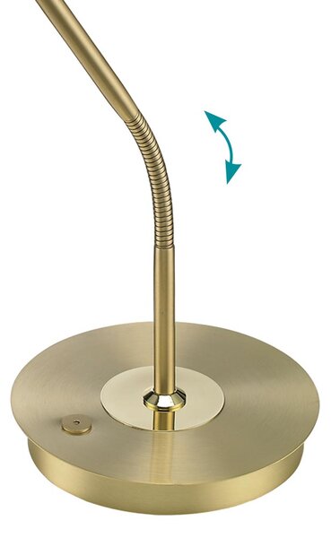 Λάμπα Επιτραπέζια Trio Lighting Bergamo 520910108 Χρυσό
