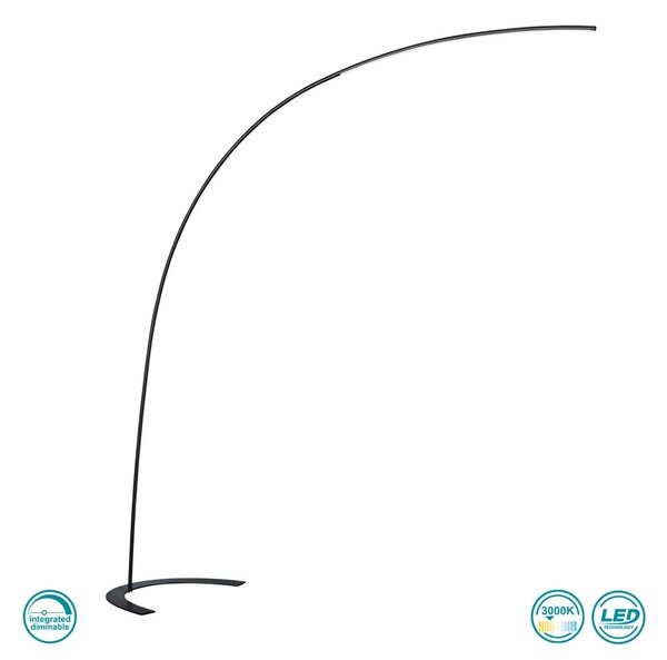 Φωτιστικό Δαπέδου Trio Lighting Shanghai 427511802 Μαύρο