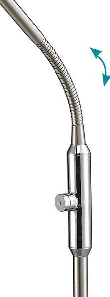 Φωτιστικό Δαπέδου Trio Lighting Bergamo 420910107 Νίκελ Ματ