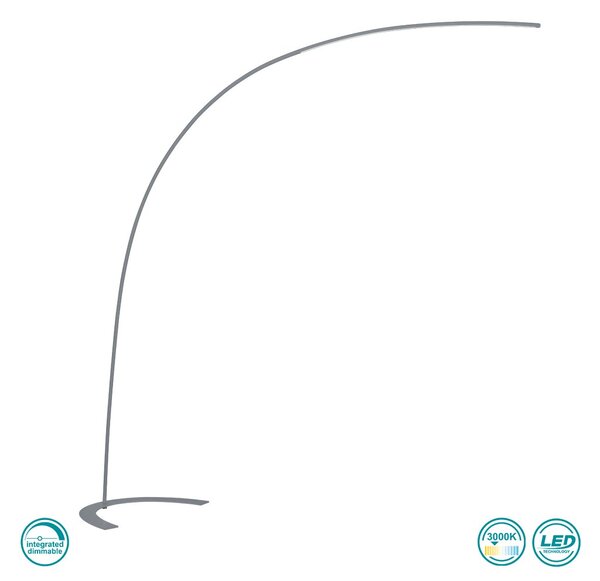 Φωτιστικό Δαπέδου Trio Lighting Shanghai 427511887 Γκρι Τιτανίου
