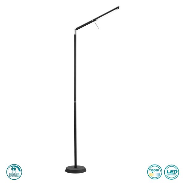 Φωτιστικό Δαπέδου Trio Lighting Filigran 420490132 Μαύρο Ματ