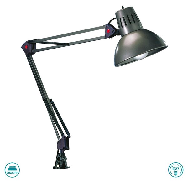 Πορτατίφ Γραφείου Trio Lighting Tajo 5029010-47 Ανθρακί