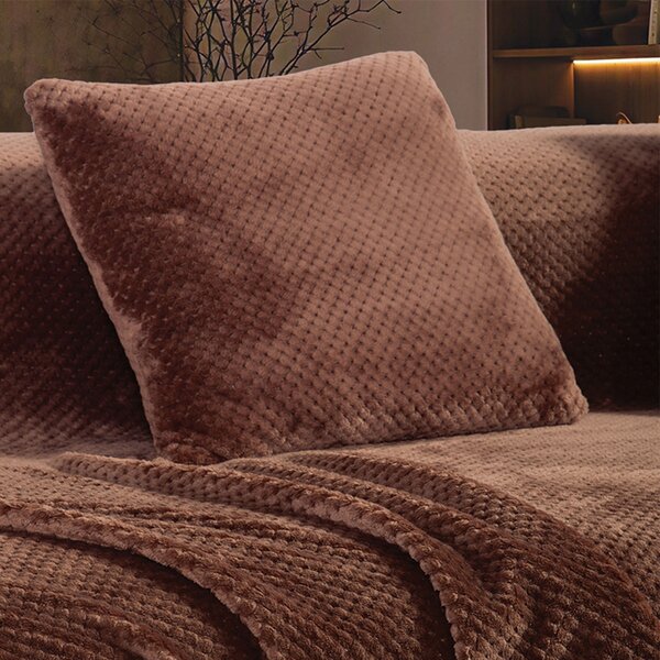 Διακοσμητικό Μαξιλάρι Fleece (45x45) Nef-Nef Homeware Edinber Brown