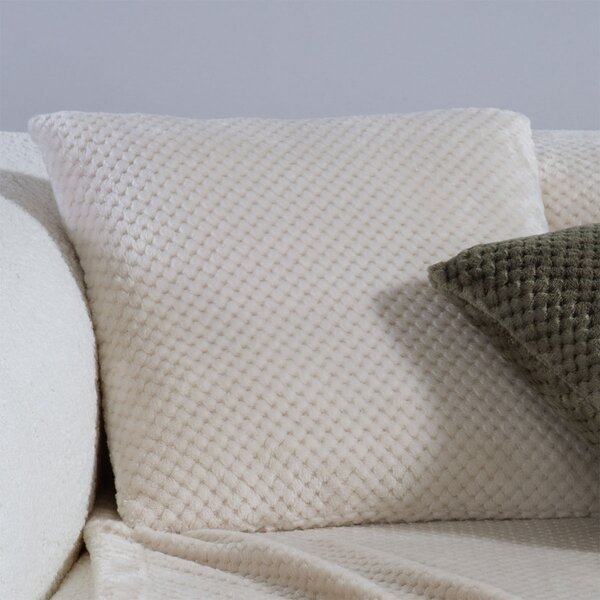 Διακοσμητικό Μαξιλάρι Fleece (45x45) Nef-Nef Homeware Edinber Ecru